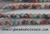 CRF450 15.5 inches 3mm round dyed rain flower stone beads wholesale