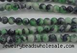 CRF453 15.5 inches 3mm round dyed rain flower stone beads wholesale