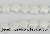 CRG06 15.5 inches 12*12mm star white agate gemstone beads wholesale