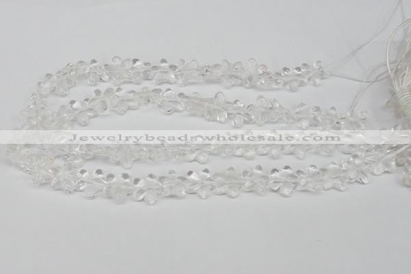 CRG14 15.5 inches 16*16mm star white crystal gemstone beads