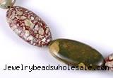 CRH03 different sizes natural rhyolite oval beads Wholesale