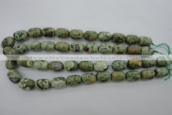 CRH127 15.5 inches 13*18mm drum rhyolite gemstone beads