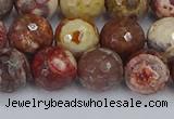 CRH521 15.5 inches 10mm faceted round rhyolite gemstone beads