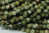 CRH55 15.5 inches 6mm faceted round rhyolite beads wholesale