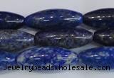 CRI101 15.5 inches 12*30mm rice lapis lazuli gemstone beads