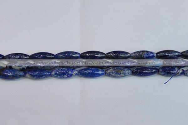 CRI101 15.5 inches 12*30mm rice lapis lazuli gemstone beads