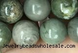 CRM203 15.5 inches 10mm round green mud jasper beads wholesale