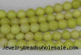 CRO02 15.5 inches 6mm round lemon jade gemstone beads wholesale