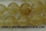 CRO1024 15.5 inches 12mm round yellow watermelon quartz beads