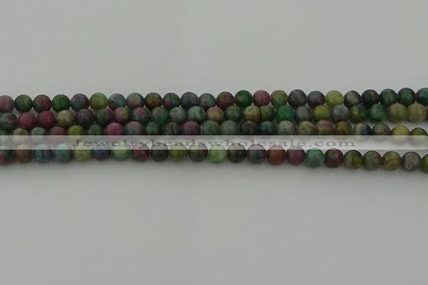 CRO1110 15.5 inches 4mm round ruby apatrite beads wholesale