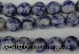 CRO125 15.5 inches 10mm round blue spot gemstone beads wholesale