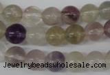 CRO135 15.5 inches 9mm round fluorite gemstone beads wholesale