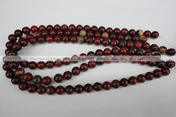 CRO186 15.5 inches 10mm round brecciated jasper  beads wholesale