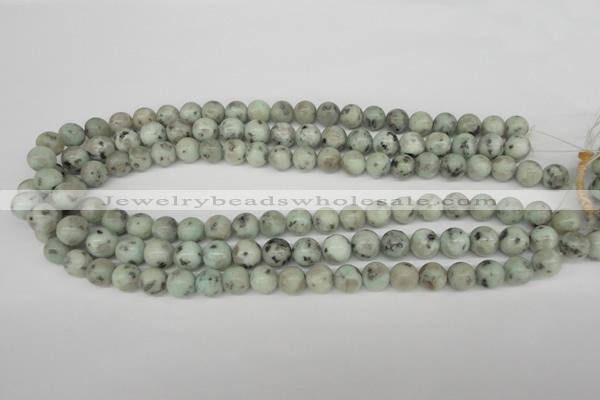 CRO189 15.5 inches 10mm round sesame jasper beads wholesale