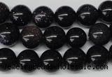 CRO229 15.5 inches 10mm round blue goldstone beads wholesale