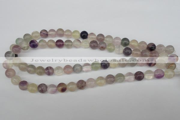 CRO235 15.5 inches 10mm round rainbow fluorite beads wholesale