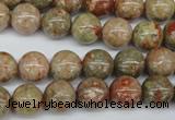 CRO243 15.5 inches 10mm round Chinese unakite beads wholesale