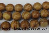 CRO249 15.5 inches 10mm round grain stone beads wholesale