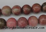 CRO285 15.5 inches 12mm round rhodochrosite beads wholesale