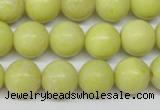 CRO290 15.5 inches 12mm round lemon jade beads wholesale