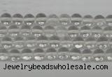 CRO35 15.5 inches 6mm round white crystal beads wholesale