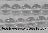 CRO362 15.5 inches 12mm round white crystal beads wholesale