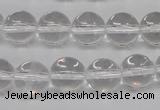 CRO396 15.5 inches 14mm round white crystal beads wholesale