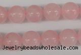 CRO397 15.5 inches 14mm round rose quartz beads wholesale