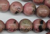 CRO427 15.5 inches 16mm round rhodochrosite beads wholesale