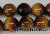 CRO453 15.5 inches 16mm round yellow tiger eye beads wholesale