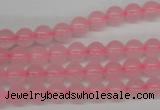 CRO48 15.5 inches 6mm round rose quartz beads wholesale