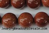 CRO486 15.5 inches 18mm round goldstone beads wholesale