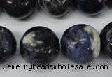 CRO488 15.5 inches 18mm round sodalite gemstone beads wholesale