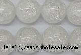 CRO497 15.5 inches 18mm round crack rock crystal beads wholesale