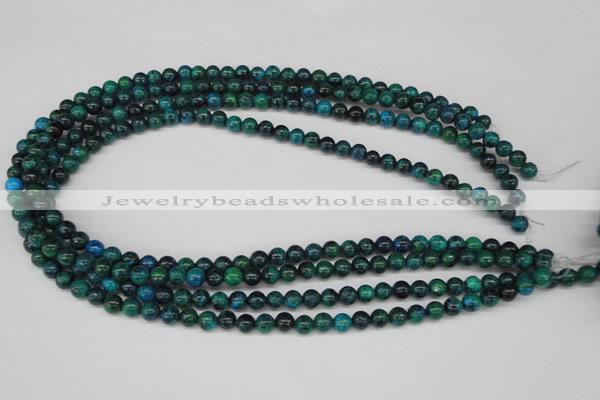 CRO50 15.5 inches 6mm round dyed chrysocolla beads wholesale