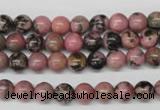 CRO51 15.5 inches 6mm round rhodonite gemstone beads wholesale