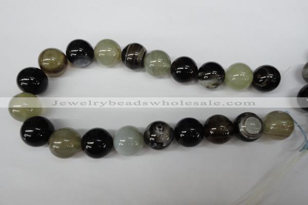 CRO532 15.5 inches 20mm round agate gemstone beads wholesale