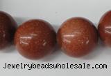 CRO543 15.5 inches 20mm round goldstone beads wholesale