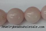 CRO545 15.5 inches 20mm round rose quartz beads wholesale