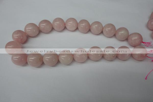 CRO545 15.5 inches 20mm round rose quartz beads wholesale