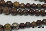 CRO735 15.5 inches 6mm – 14mm faceted round stripe jasper beads