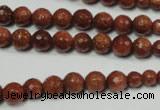 CRO736 15.5 inches 6mm – 14mm faceted round goldstone beads