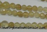 CRO747 15.5 inches 6mm – 14mm faceted round watermelon yellow beads