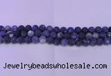 CRO801 15.5 inches 6mm round matte sodalite gemstone beads