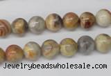 CRO84 15.5 inches 8mm round crazy lace agate beads wholesale