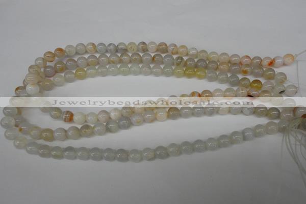 CRO88 15.5 inches 8mm round agate gemstone beads wholesale