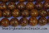 CRO881 15.5 inches 6mm round elephant blood stone beads