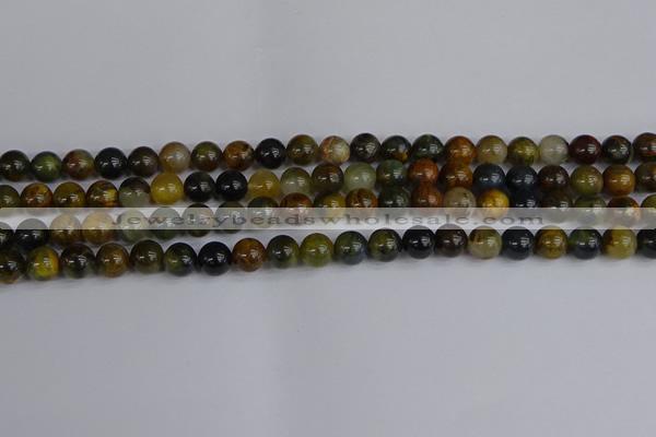 CRO902 15.5 inches 8mm round golden pietersite beads wholesale