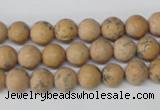 CRO91 15.5 inches 8mm round Chinese wood jasper beads wholesale