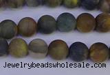 CRO911 15.5 inches 6mm round matte golden pietersite beads